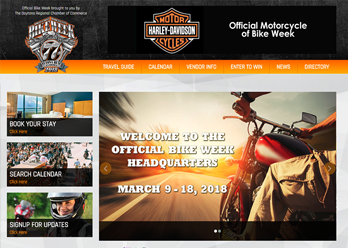 Bike Week homepage